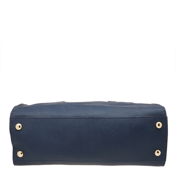 MICHAEL MICHAEL KORS Blue Saffiano Leather Large Hamilton Tote - Picture 6 of 9